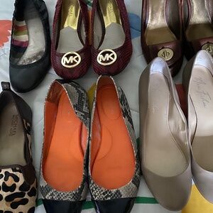 One lot designer shoes.